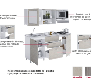 7.-COCINA MONTI 1.80m – 4 GAS - Image 7