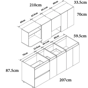 9.1.2.-COCINA LUXEMBURGO 2.10m OLLERO – 4 GAS - Image 17