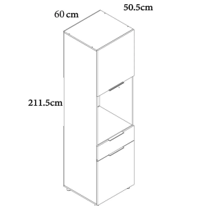 4.-TORRE MICROONDAS MEDITERRÁNEO 60CM - Image 3